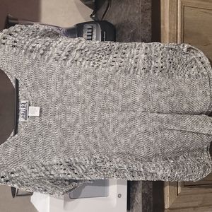 Black and white knit shirt